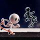 Black and White Stickman Play Browser Games