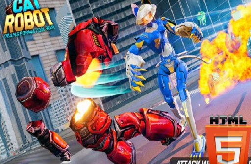 Cat Robot Transform War Play Browser Games