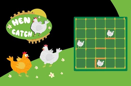Catch The Hen: Lines and Dots Play Browser Games