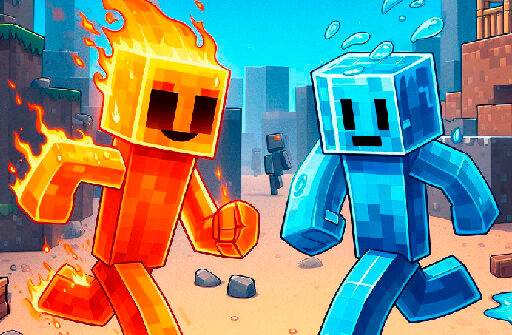 Fire and Water Stickman Play Browser Games