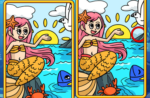 Mermaids: Spot The Differences Play Browser Games