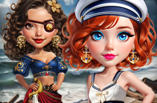 Sailor Chic vs Pirate Charm Play Browser Games
