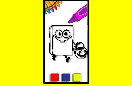 SpobgeBob Halloween Coloring Book Play Browser Games