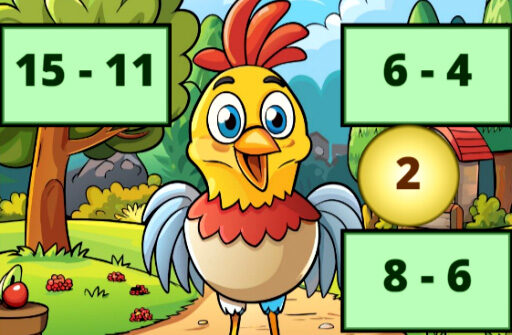 Subtraction: Bird Image Uncover Play Browser Games