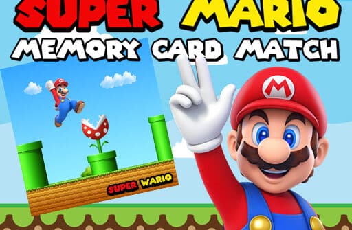 Super Mario Memory Card Match Play Browser Games